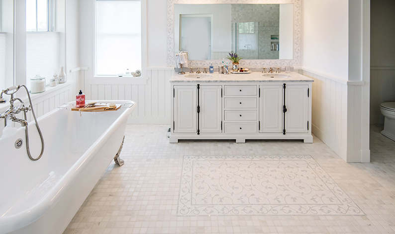 customized bathroom tile