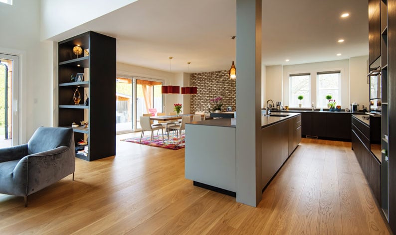 Quality hardwood flooring installation