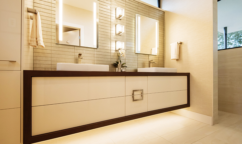 tile in bathroom