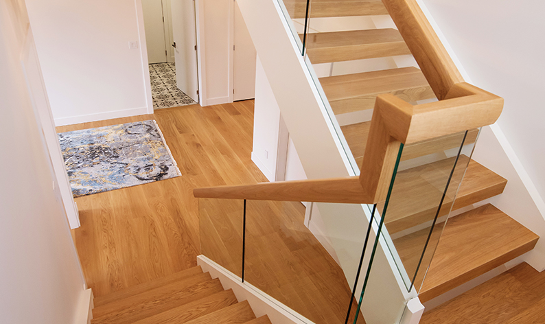 wood staircase flooring